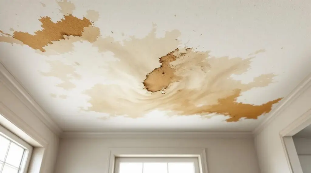 Professional restoration technician using a thermal camera to detect moisture in a water-damaged ceiling in a Ladson home.
