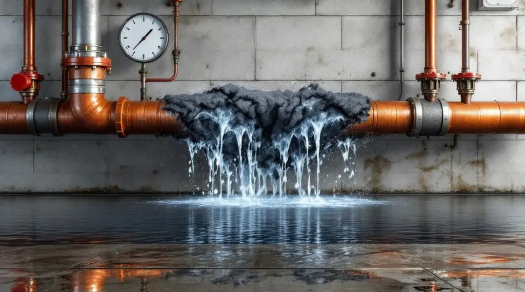 Professional technicians using industrial extractors in a Ladson commercial facility after a major pipe burst emergency.
